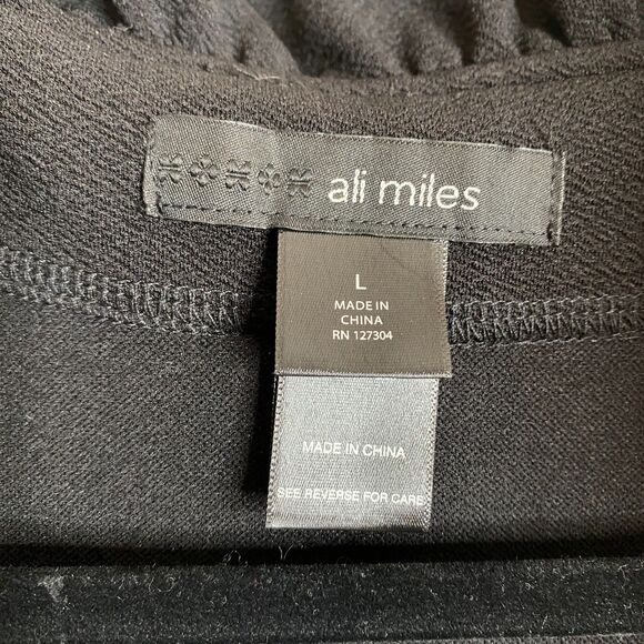 Ali Miles 2 Button Art to Wear Cardigan Tunic Collared Colorful Floral  Womens L - Picture 5 of 10